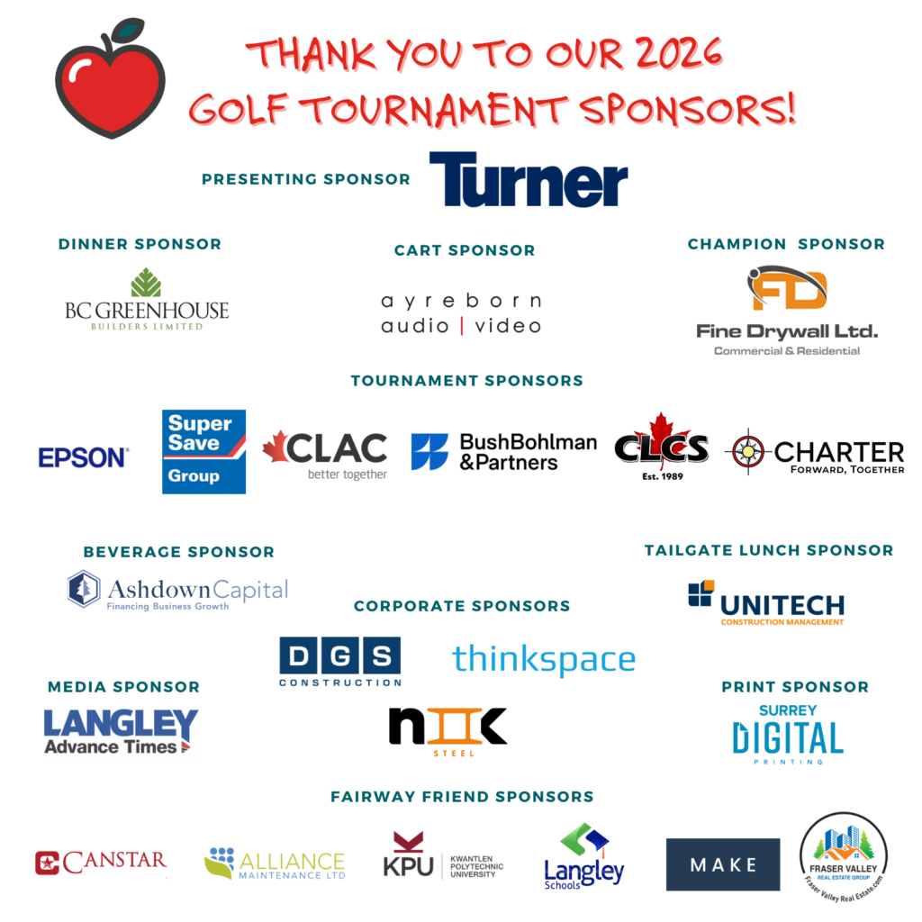 Enhancing the accessibility and value of education for all Langley School District students. | Golf Sponsors 2026 4